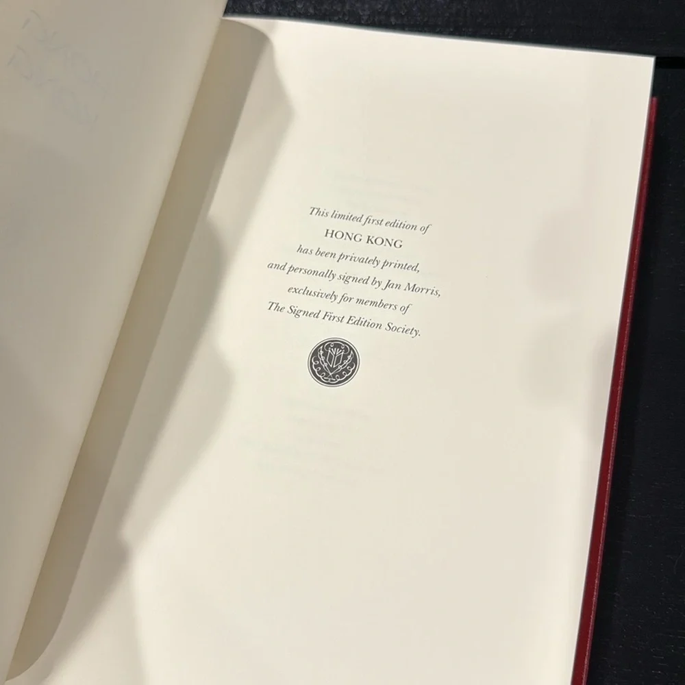 Hong Kong Signed First Edition Leather Bound Franklin Library Vintage Book